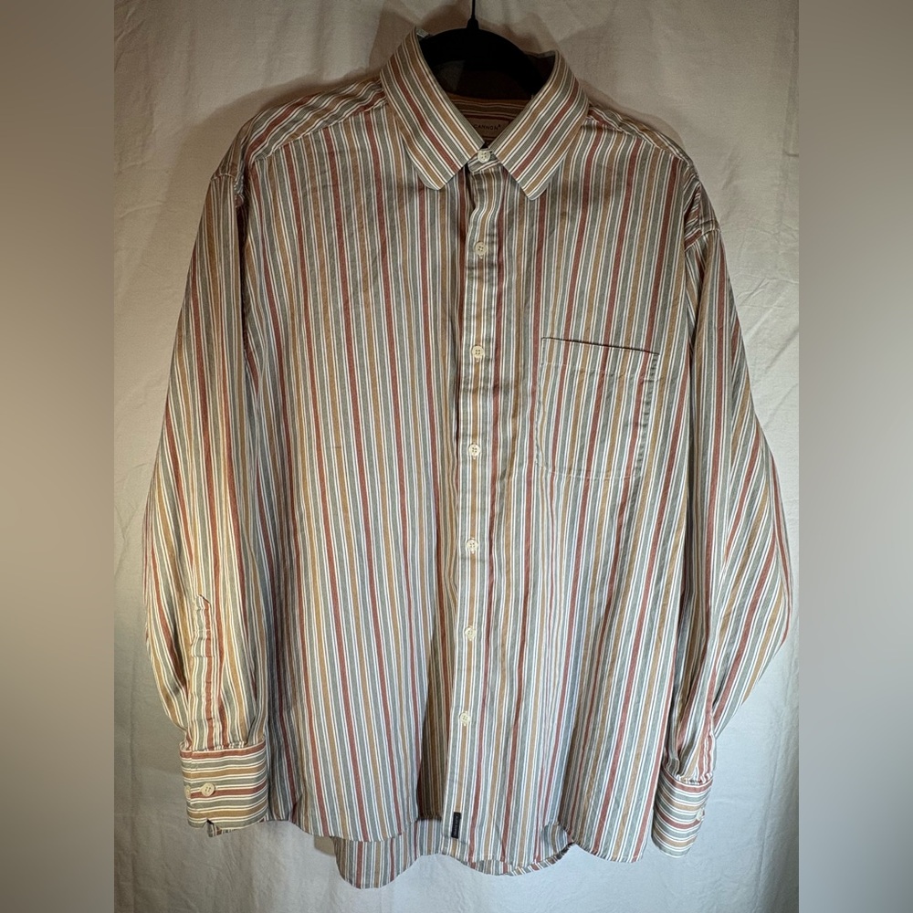 Alex Cannon Shirt Striped Multicolor Men's XL